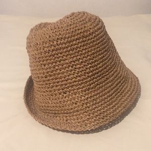 Tan straw hat